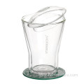 Handmade Double Wall Clear Whisky Glass Cup